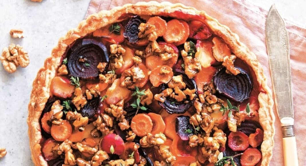 Root Vegetable Tart with Candied Nuts [Vegan] – One Green Planet